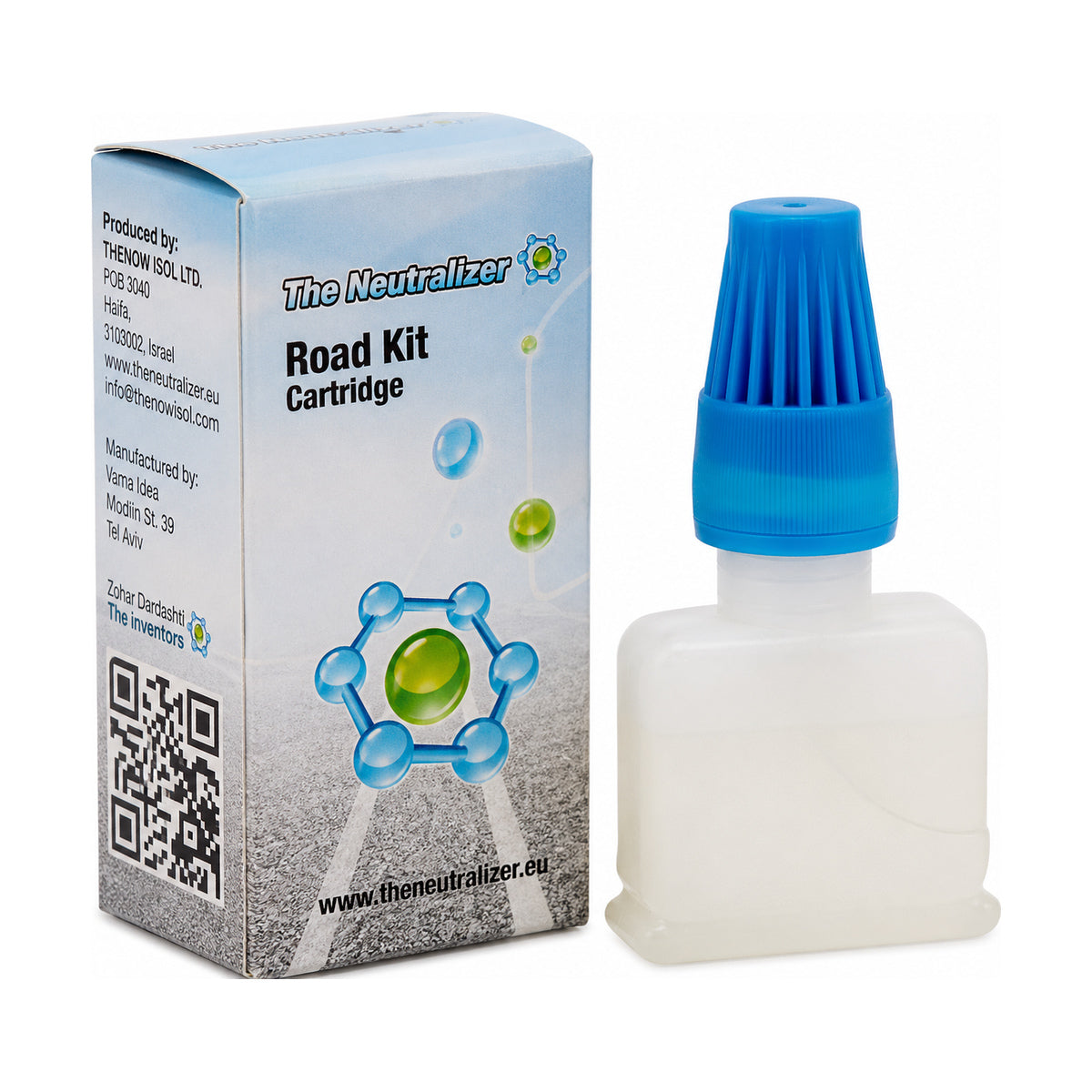 RECAMBIO NEUTRALIZER ROAD KIT, fotografía del producto sobre fondo blanco