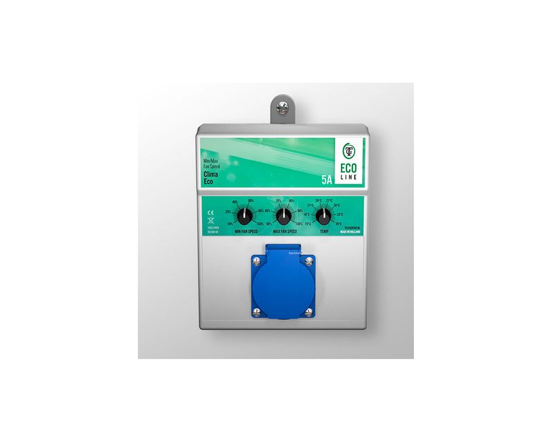 control-clima-eco-velocidades-min-max revoluciones potencimetro motor fan extractor enchufe controller