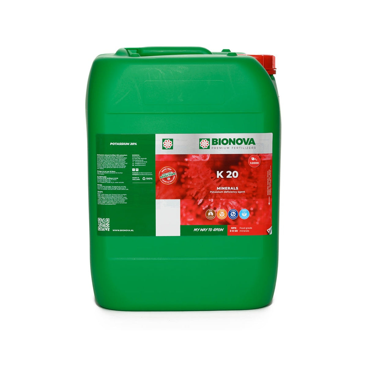 K 20 Bio Nova - vista del envase