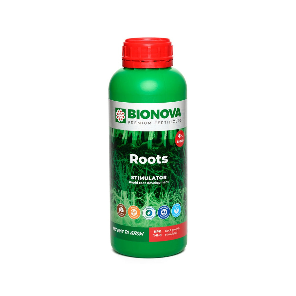 BN Roots Bio Nova - vista del envase
