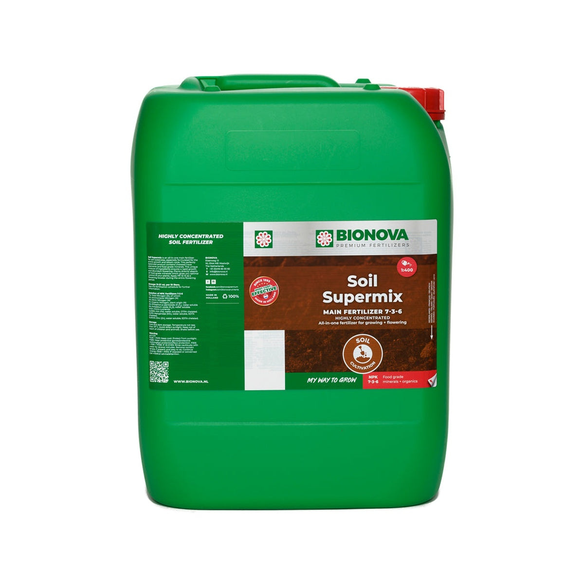 Soil Supermix Bio Nova - vista del envase