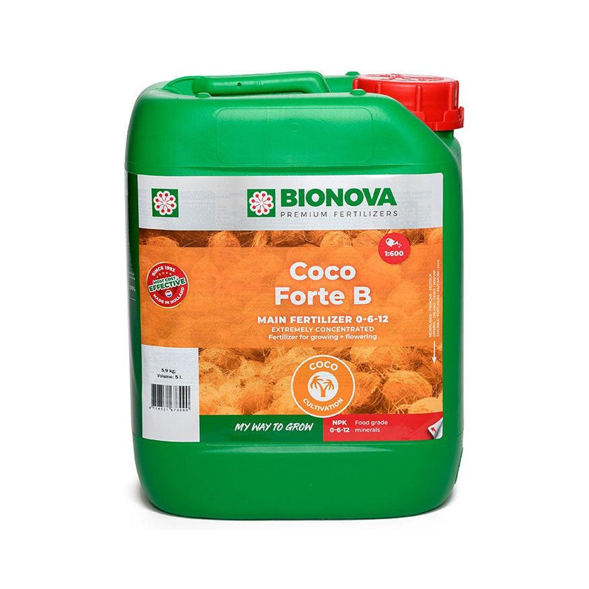 Coco Forte B Bio Nova - vista del envase