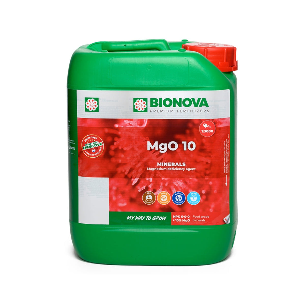 MgO 10 Bio Nova - vista del envase