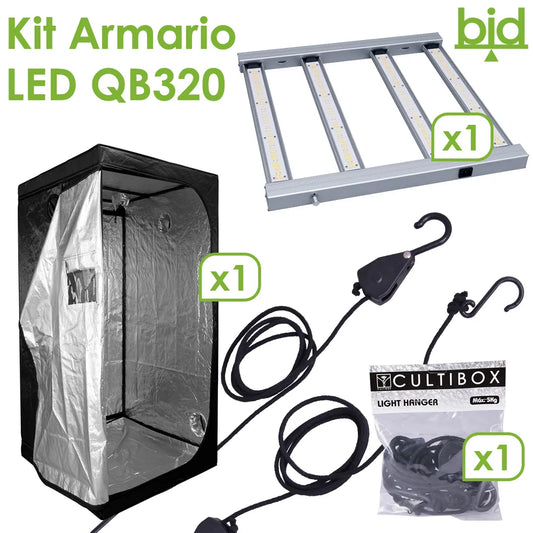 Kit Armario LED QB 320W Agrolite | Cultivo Indoor
