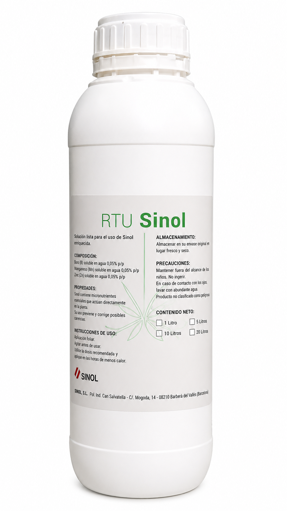 SINOL RTU SWEET | Neutralizador en gel