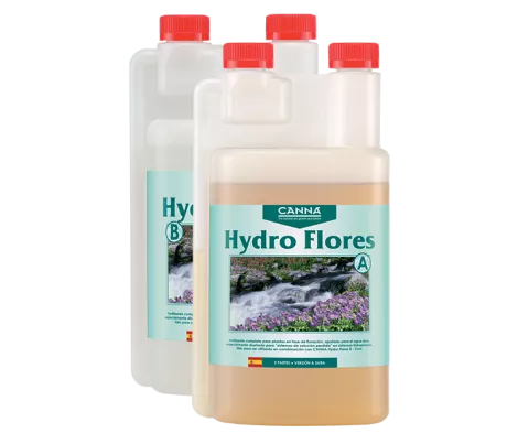 Hydro Flores A+B CANNA Agua Blanda | Fertilizante floración hidroponía